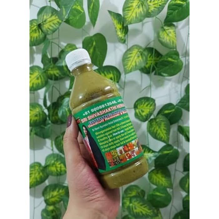 Sri Shiva Shakti Herbal Hair Oil 108 Herbs for Indian Hair Lengthening & Thickening 500ml - Image 4